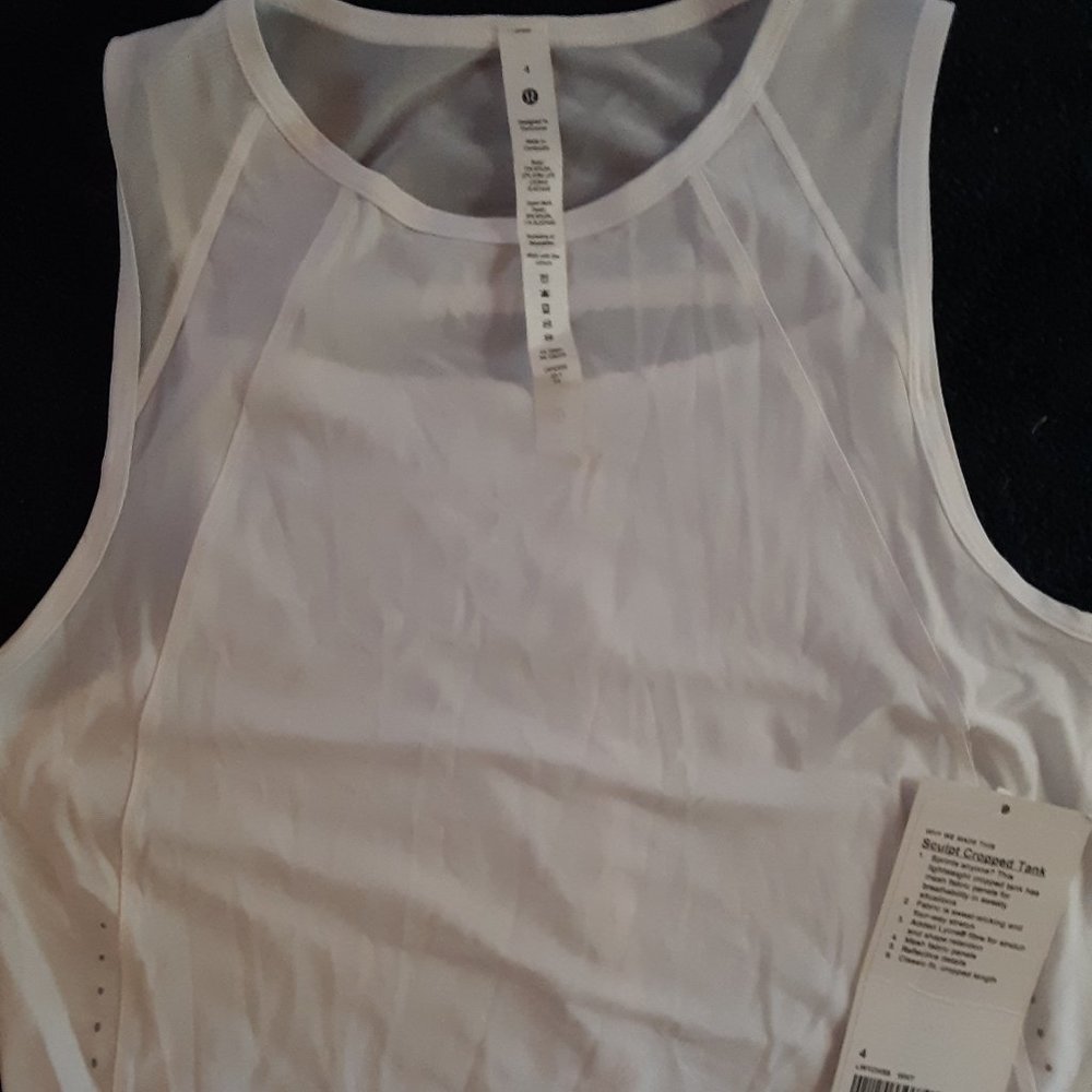 Lululemon sculpt cropped tank